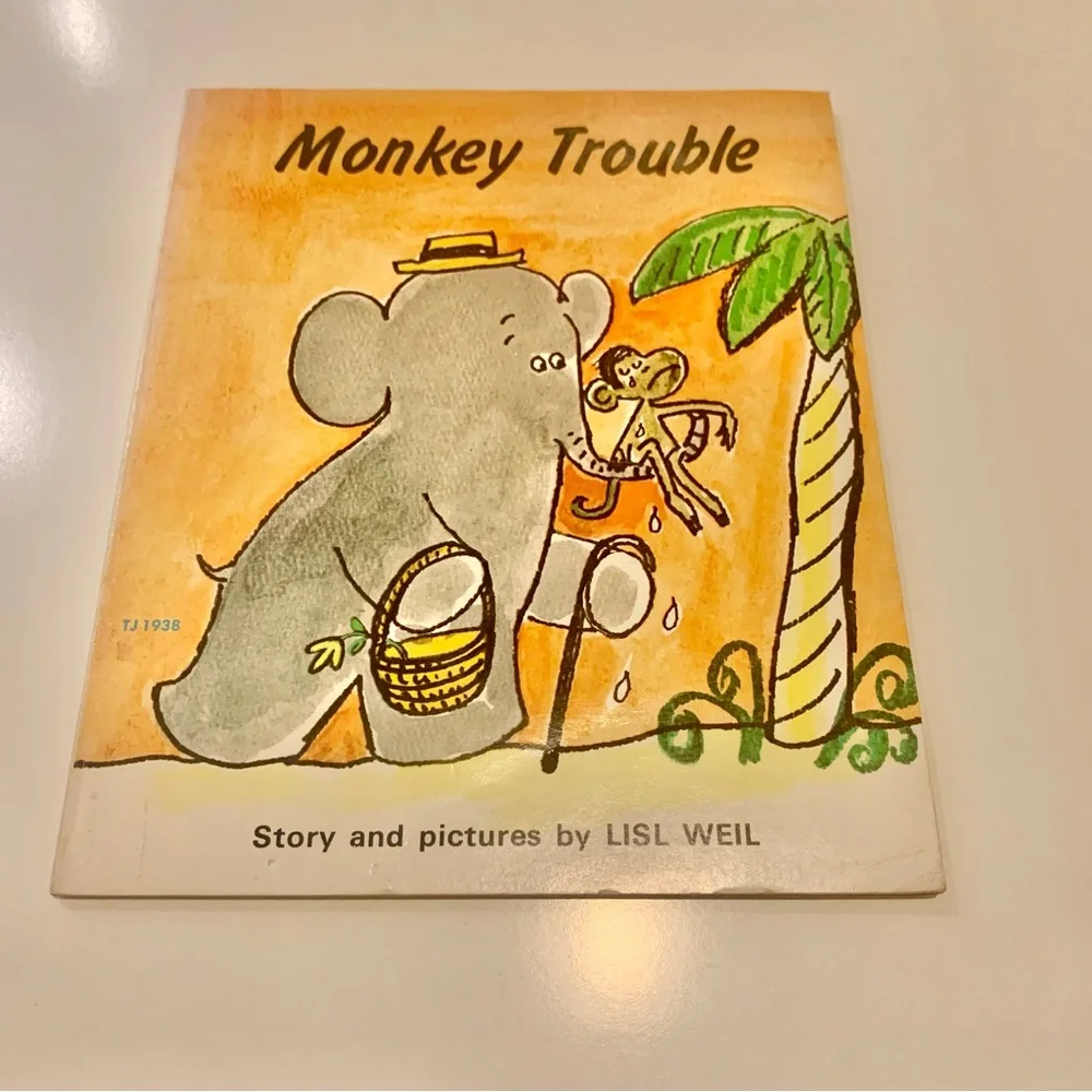 Monkey Trouble Vintage Paperback Children's Book By Lisl Weil 1971